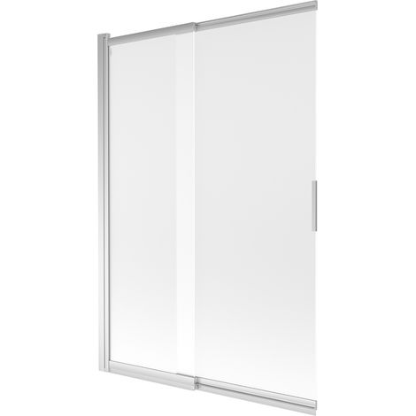 Mexen Fox paravento per vasca da bagno scorrevole a 2 ante 120 x 150 cm, smerigliato, cromo - 891-120-002-01-30 (1/5)