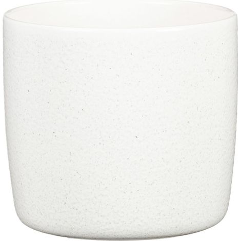 Scheurich Übertopf Solid Ø 17,6 x 16 cm perla weiß Blumentöpfe & Übertöpfe