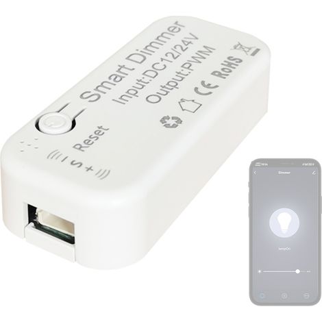 Módulo regulador intensidad WiFi Tuya, regulador luz inteligente ensamblable, control remoto app móvil, compatible Google Home control voz