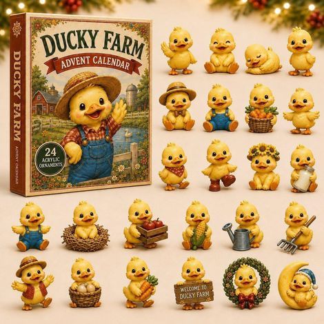 Enten-auf-dem-Bauernhof-Adventskalender 2026 – 2D-Überraschungsbox