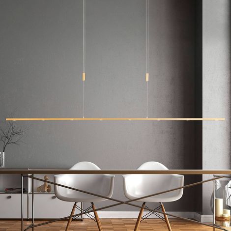LED Lámpara colgante 'Tolu' (Moderno) en Dorado hecho de Aluminio e.o. para Salón & Comedor (8 llamas,) de Rothfels lámpara colgante LED, lámpara colgante LED, lámpara LED, lámpara de techo, lámpara (1/5)