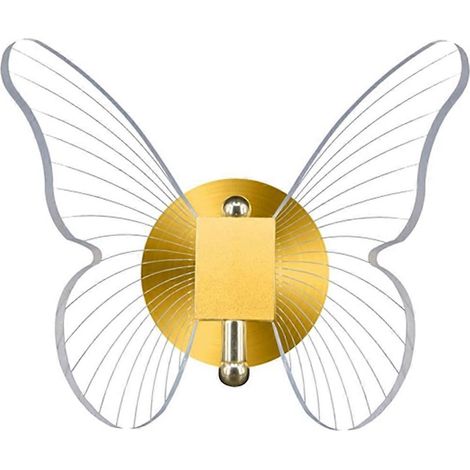 Applique murale papillon LED 10 W à intensité variable - Papillon doré (voir photo) (1/5)