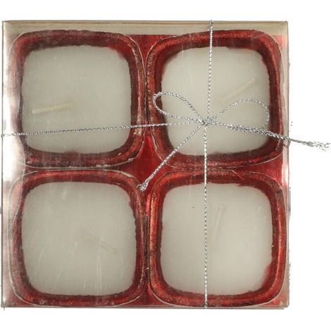 Set di 4 candele natalizie in ceramica (1/3)