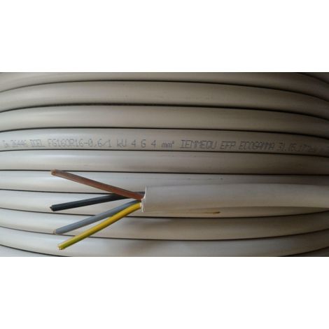 Cavi al metro cavo fg16or16 multipolare fg16 4 conduttori da 4mmq con giallo verde fg7-4gx4 fg16or16-4gx4