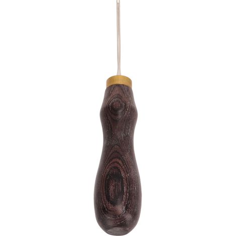 Biseaumeuse Portative Professionnelle pour Cuir avec 2 Lames de 0.7mm et Manche en Bois - Outil de Découpe DIY Travail du Cuir