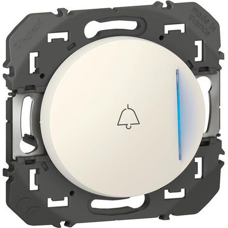 Legrand Dooxie 600018 Pulsador luminoso y timbre Dooxie señalización 1 puesto - 6A - 250V - Blanco