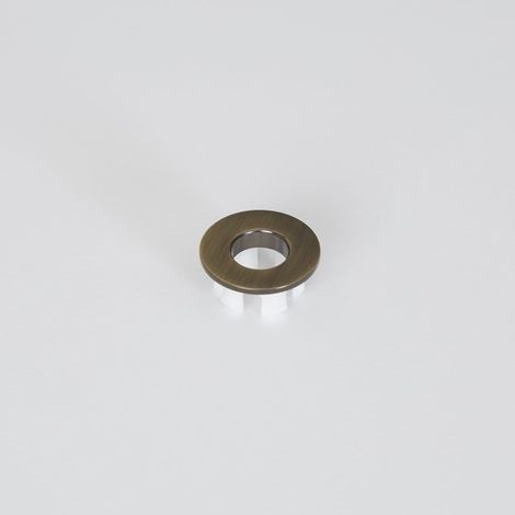 Milano - Modern Bathroom Basin Sink Round Overflow Ring - Brushed Gold