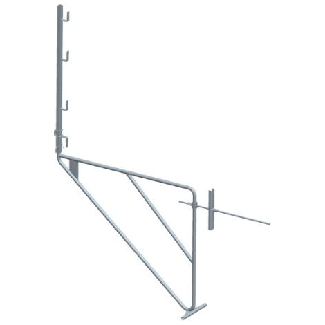 Echafaudage de façade acier l 1,50m avec traversée pour mur de 0,85m - DIMOS - 2400 mm