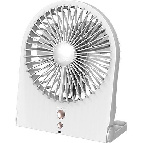 Tragbarer Tischventilator mit 1200 mAh und integrierter Beleuchtung (1/4)