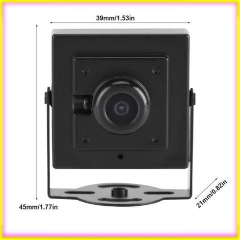 keenso Mini HD 700TVL Weitwinkelkamera, 100°-Weitwinkel, 2,1-mm-Objektiv, Innen- und Außenkamera für Tageslicht, ideal für Bettwäsche und Bettzeug (1/5)