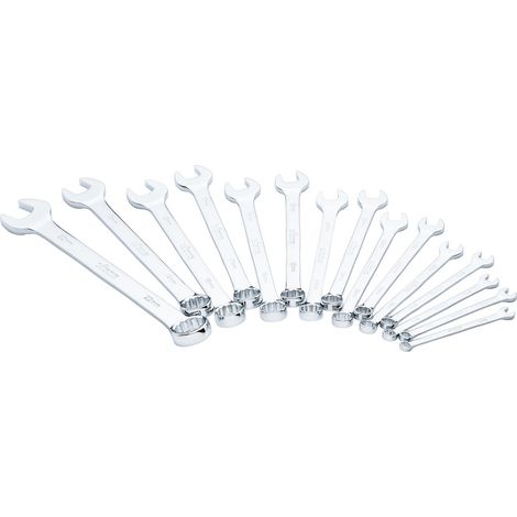 VIGOR Ring-Maulschlüssel Satz, Außen Doppelsechskant Profil, Außen Sechskant Profil, 15-tlg., 6 - 22 mm, Anzahl Werkzeuge: 15 (1/5)