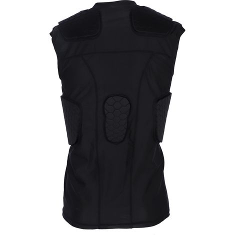Gilet de compression rembourré pour jeunes, séchage rapide, résistant aux chocs, sans manches, avec protection des côtes et de la poitrine, idéal pour le baseball et le football (taille XL). (1/5)