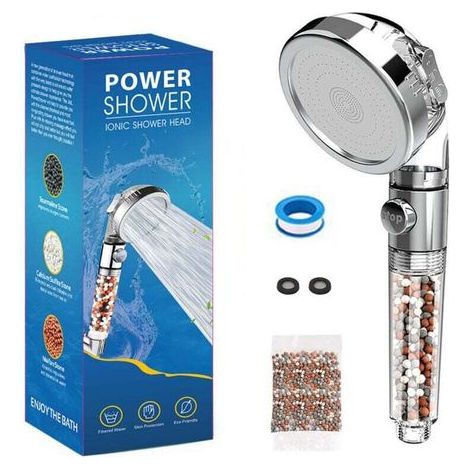Cabezal de ducha de alta presión, cabezal antical filtrante, 3 modos de ducha adecuado para baño (1/4)