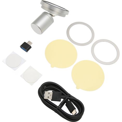 Chargeur de voiture magnétique sans fil pour iPhone 13, 12 Pro, Pro Max et Mini. Support de voiture magnétique compatible avec les chargeurs de voiture MagSafe. (1/5)
