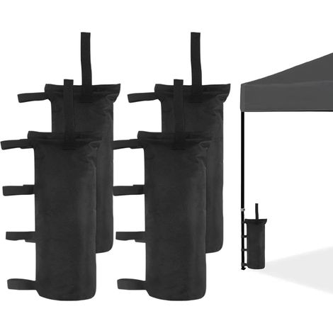 Lot de 4 Sac de Lestage pour Tonnelle Poids, Sac de Poids pour Tonnelle 20 50cm Sac Lestage Épaissir, Leste pour Pied de Tonnelle en Oxford 600D pour Auvent, Tente, Tonnelle, Mobilier D'extérieur (1/5)