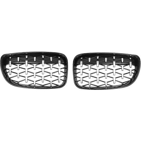 Frontstoßstangengrill für BMW 1er E87 E88 128i 135i 2008–2011, Teilenummern 51137166439 51137166440, Schwarz und Chrom (1/5)