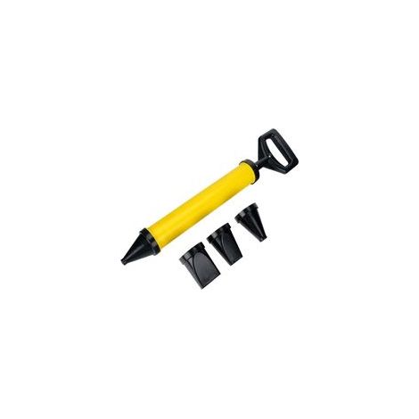 Ensemble De Pistolet À Mortier,ABS Pistolet à calfeutrer pointeur,mortier Ciment,Citron Vert Pistolet applicateur Comprend 4 Buses H319
