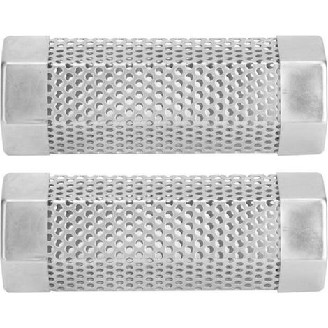 Tube de fumeur - - 2pcs - Acier inoxydable 304 - Pour barbecue - Diffusion efficace de fumée (1/4)