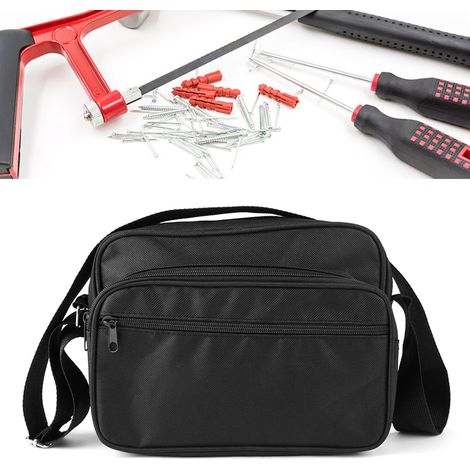 S16 Schultertasche, Werkzeugtasche, robuste Werkzeugtasche aus Segeltuch, Gürteltasche für Zahlungen, Elektrikerrucksack (1/5)
