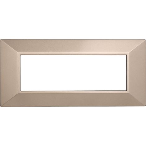 ETTROIT AN90610 6P Pyramidenplatte Moon Series, Farbe Bronze, kompatibel mit Bticino Axolute