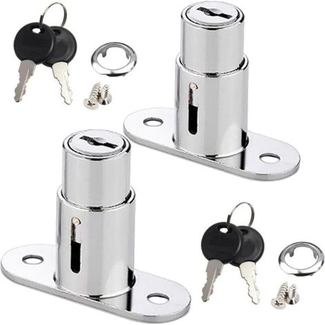 Set mit 2 Kolbenschubladenschlössern