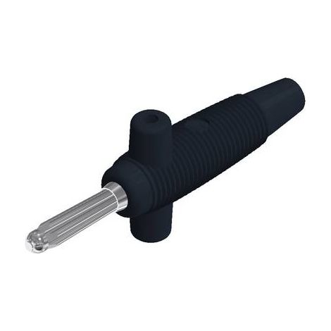 Fiche banane mâle Ø de la broche: 4 mm Hirschmann Test & Measurement Buela 300 K 931667100 noir 1 pc (1/2)