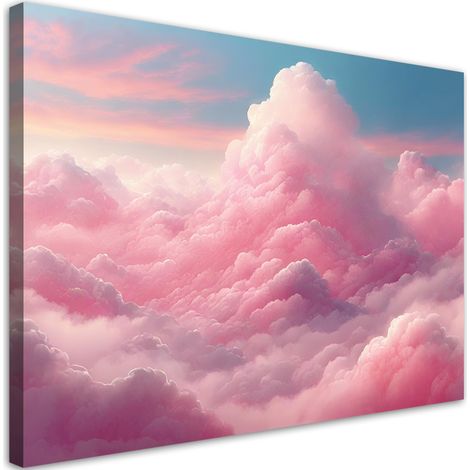 Tableau déco Nuages roses 60x40 (1/5)