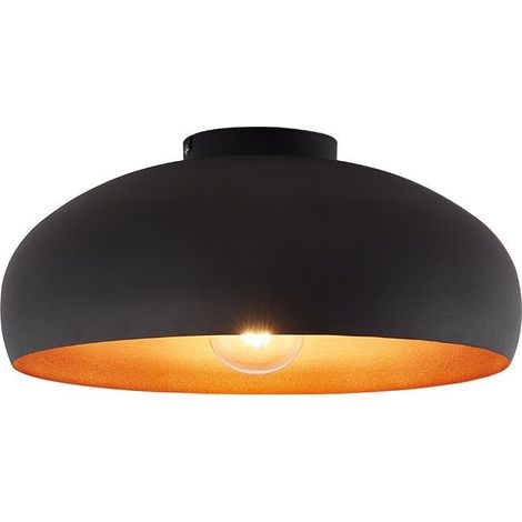 Plafonnier LED décoratif 1xE27 23W IP20 – Métal noir (1/4)