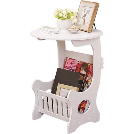 Trade Shop - Beistelltisch für Wohnzimmer mit Wohnzimmer mit Mehrzweck-Rack-Korb -