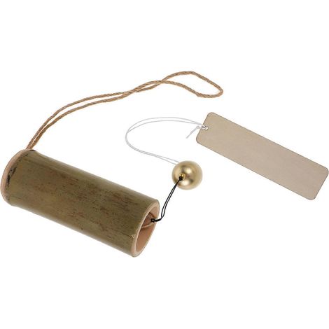 Carillon éolien japonais en bambou grand modèle pour des sons relaxants (1/4)
