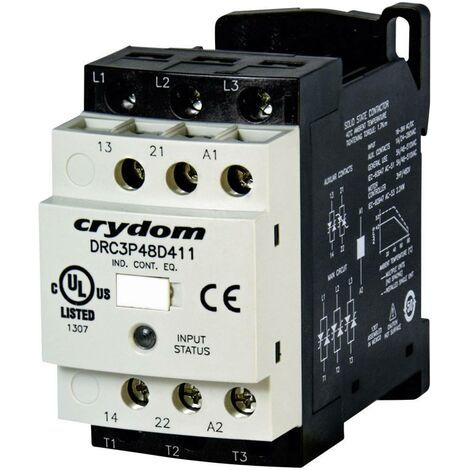 Crydom DRC3P48D400R2 Contacteur moteur 24 V/DC, 24 V/AC 7.6 A 1 pc(s) V030631 (1/3)