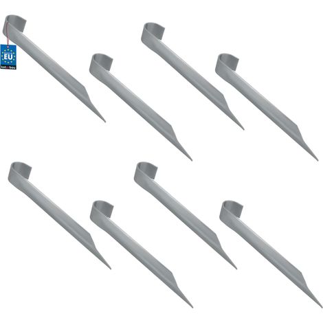 KOTARBAU® Lot de 8 - Sardines de Fixation - Ancrage Trampoline - Piquet Ancrage 350 mm - Ancrage au Sol - Piquets d'ancrage - Fixation Trampoline au Sol - Acier Galvanisé (1/3)