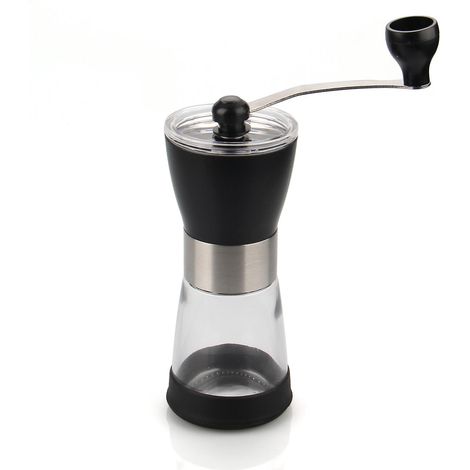 Manuelle Kaffeemühle, manuelle Kaffeemühle aus Edelstahl mit konischem Mahlwerk und verstellbaren Drachenzähnen, kein Stromanschluss erforderlich, manuelle Kaffeemühle für Filterkaffee