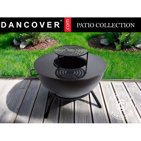Feuerschale Halbkugel, Ø60x40/65cm, Schwarz - Dancover