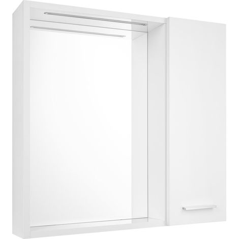 ZOJA/KERAMIA FRESH STRIP LED Armoire à miroir, 60x60x14cm, droite, blanc (1/4)