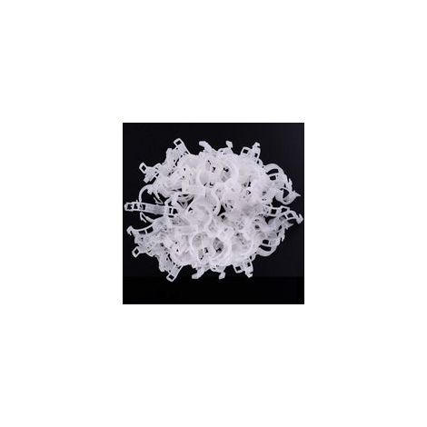 200 Pieces Clips Tomate pour Plantes,Clips pour Grimpantes,Jardin Clips en Plastique,pour légumes,Plantes,Tomates-Blanc (1/4)