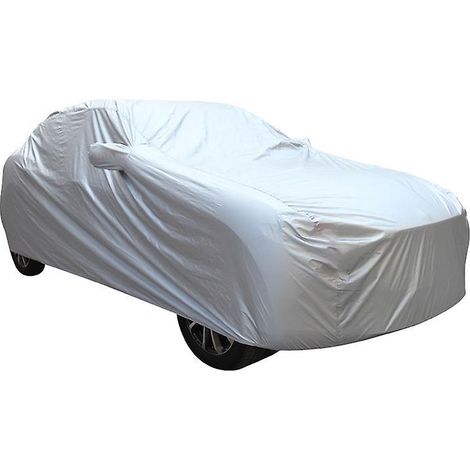 une Housse De Voiture Argente, M (430) 160 120cm) Impermable, Antipoussire, Antineige, Antisoleil, Une Bche Recouvre Tout Le Garage, Une Bche Re (1/3)