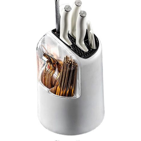 Drehbarer Küchenregal, multifunktionale Aufbewahrungsbox für Essstäbchen, Küchenarbeitsplattenregal (1/5)