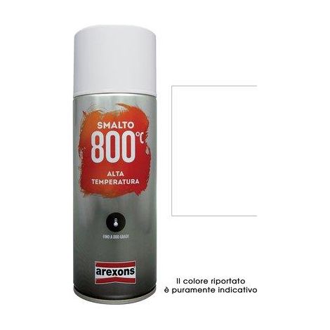 SMALTO SPRAY 100% ACRILICO ALTE TEMPERAT AREXONS - BIANCO ML 400- 6 pezzi