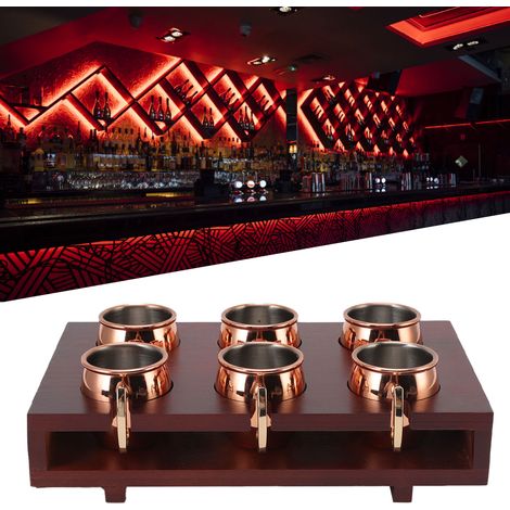 Ensemble de porte-verres cylindriques de 6 cl pour mini-bars à spiritueux (1/5)