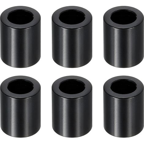 6 Pièces Entretoise en Aluminium à Vis Ronde Et Boulons Noire (1/5)