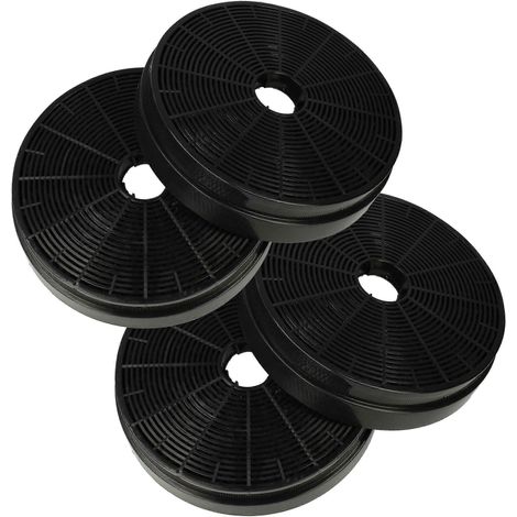4x filtres à charbon actif pour hotte Klarstein Alina, Alina 90, Aurica 60, Aurica 90, Aurora, Balzac, Aurica - 17,5 cm (1/4)