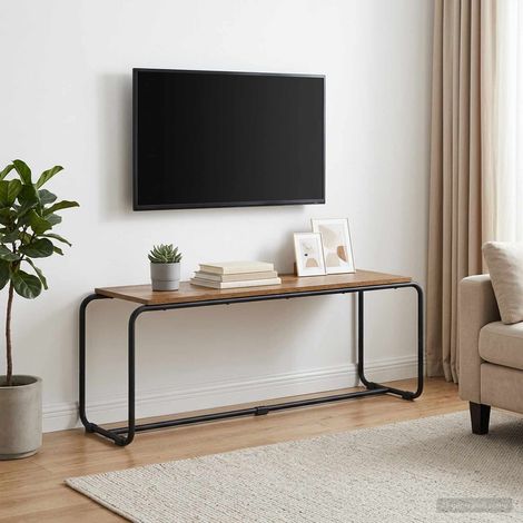 vidaXL Soporte de TV 113.5 x 35.5 x 42 cm Madera envejecida (1/5)
