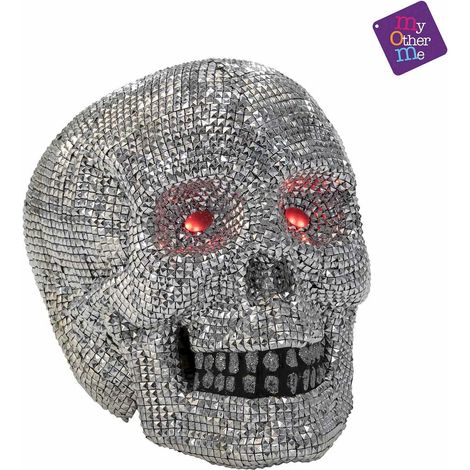 My Other Me Calavera Halloween Deko mit Multicolor Licht