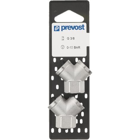 Raccords Y sur Plaque Femelle BSPP G 1/4 lot de 2 Prevost