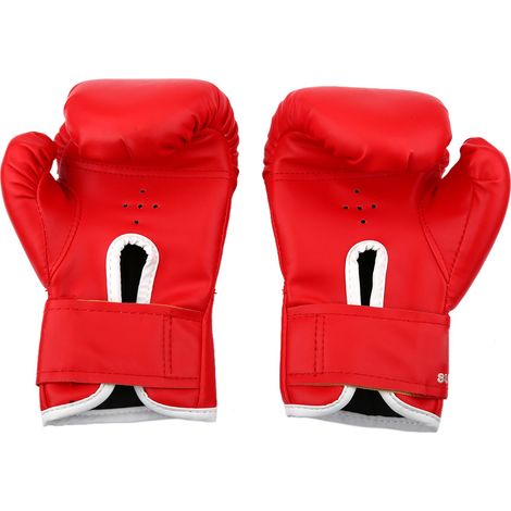 Gants de boxe pour enfants, Muay Thaï, sparring, coups de poing, kickboxing, grappling, sac de sable, rouges