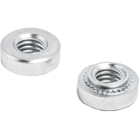 Ecrou autosertissable RS PRO Acier Passivé, zinc, M4 ( Prix pour Sachet de 50 )