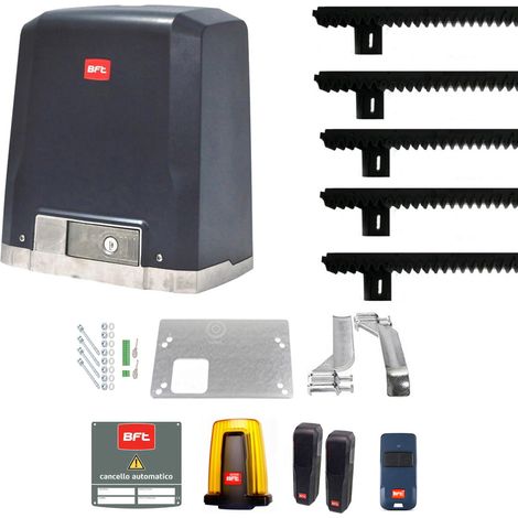 BFT DEIMOS BT KIT B600 2618190 Con 5 mt Cremagliera Automazione 24V 600 Kg Per Cancelli Scorrevoli