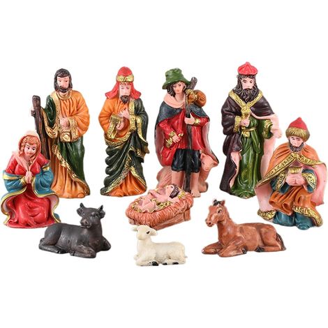 Ensembles De Crèche Et Figurines Ensemble De Figurines Religieuses Ornement De Scène De Nativité Pour Manteau De Cheminée, Rebord De Fenêtre, Décoration D'Intérieur, Décorat (1/5)