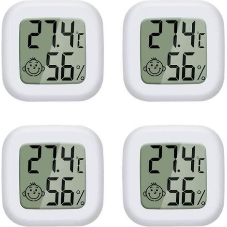 Mini LCD Thermometer, Rain Gauge, Barometer for Kids' Room (1/5)